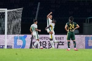国安4-3战胜浙江队,赢得球队历史上各项赛事第500胜