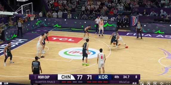 三宁一个标志性美式撤步投篮 终结了韩国队翻盘的希望!
