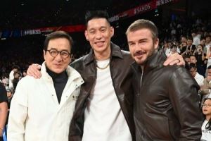 梦幻同框!林书豪晒与成龙&贝克汉姆合影:两位传奇🎬🥋⚽️