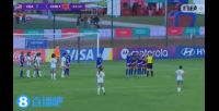  打的精彩！曾屹婕任意球直接破门扳回一球，U17中国女足2-5美国